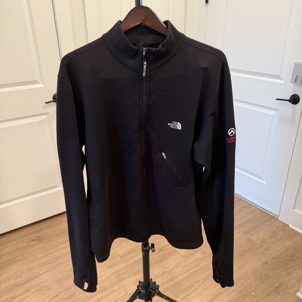 The North Face Summit Series Softshell Half Zip Jacket Black Mens Large - Picture 1 of 14